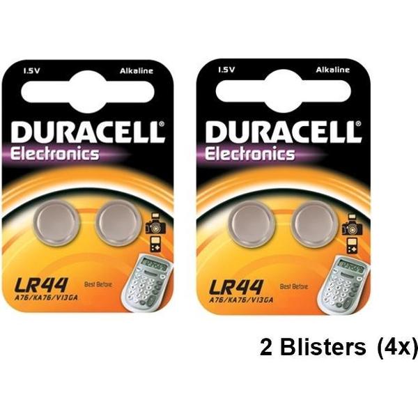 2 Blisters (4 stuks) - Duracell G13 / LR44 / A76 knoopcel