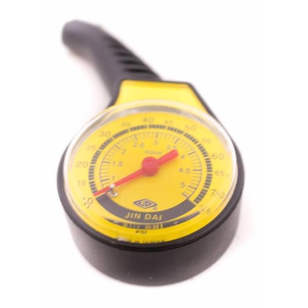 BGS Bandenspanningsmeter - Manueel - Meet luchtdruk in de band - Zwart, Geel