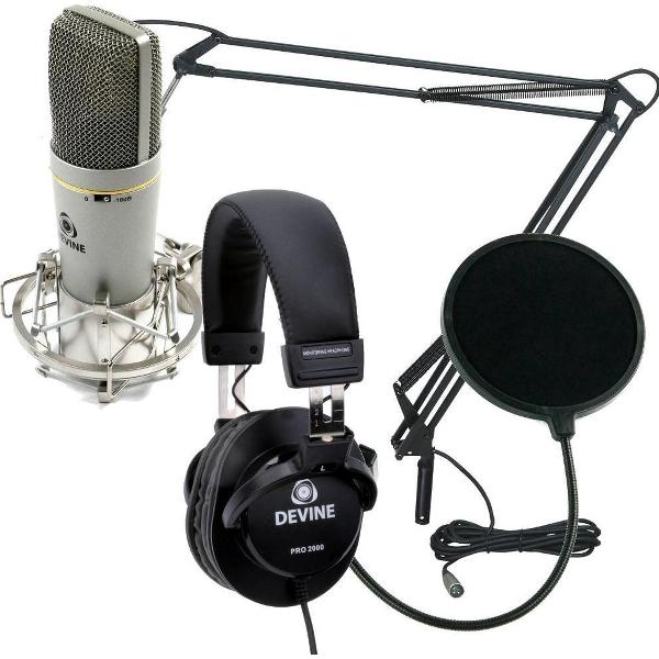 Deze broadcasting kit van Devine is een ideale setup voor broadcasting en (home)recording doeleinden. Naast deze bundel heeft u enkel nog een audio-interface of mixer met een preamp nodig.