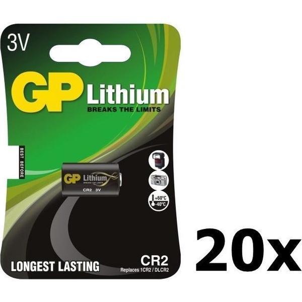20 Stuks - GP CR2 DLCR2 EL1CR2 CR15H270 Lithium batterij