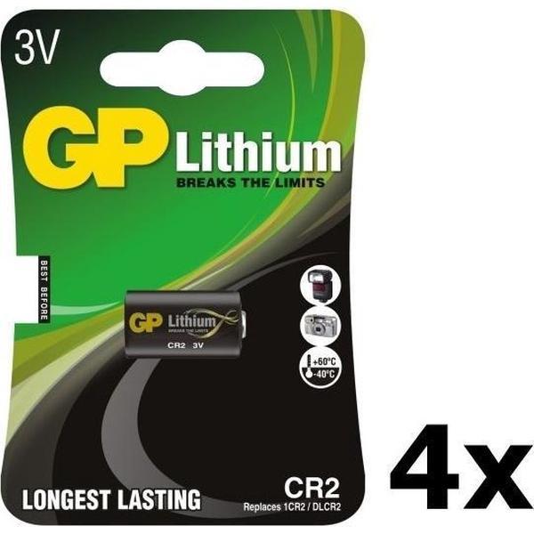4 Stuks - GP CR2 DLCR2 EL1CR2 CR15H270 Lithium batterij
