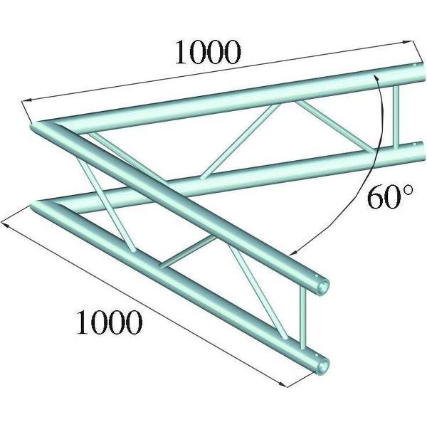 ALUTRUSS BILOCK E-GL22 C20-V 2-way Corner 60°