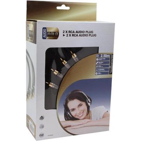 HQ - RCA kabel - 2.5 meter