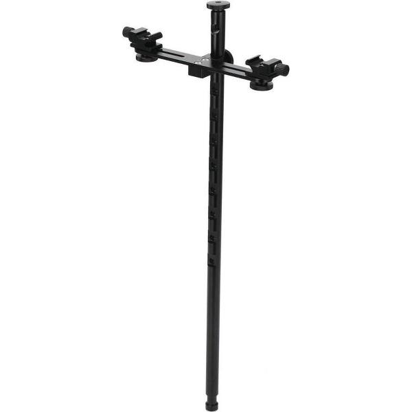 Verstelbare Hotshoe Flash Mount / Flitshouder voor 2 Flitsers - Type: D5-04