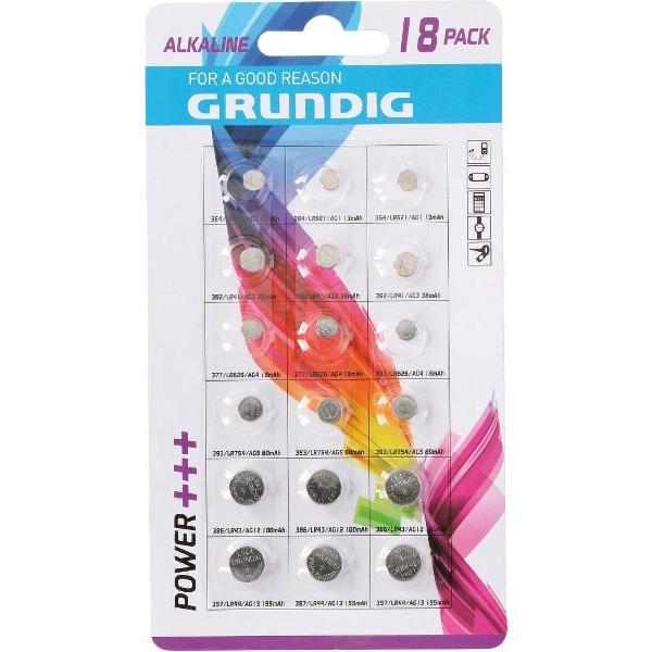 Grundig Batterijen Knoopcel 18 Stuks Alkaline