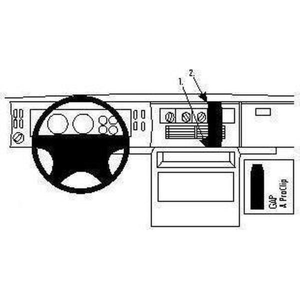 Brodit ProClip Mercedes Benz Vario Bj. 96-10 verstärkte Ausführung