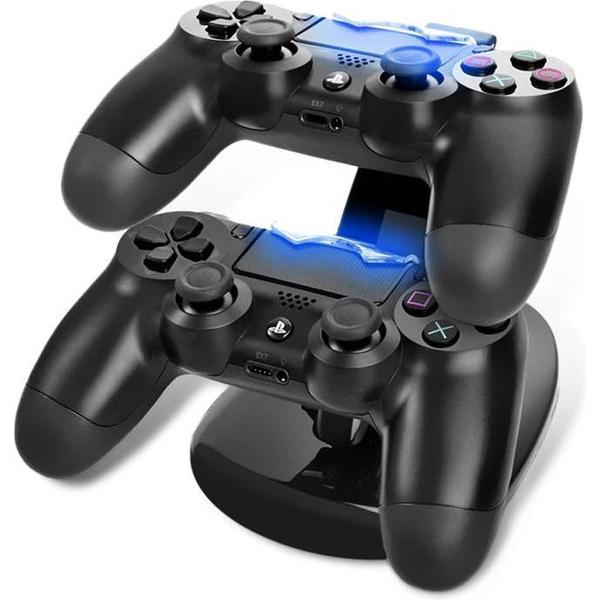 Dubbel Dock Lader Voor Controller PS4 - Zwart