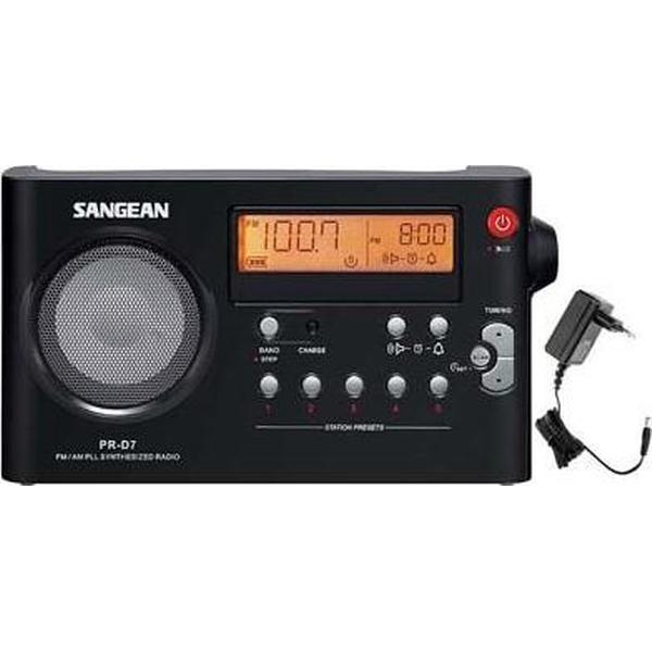 Sangean pack PR-D7 - Draagbare Radio - Zwart