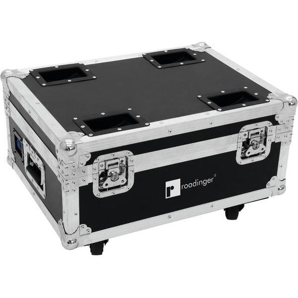 ROADINGER Flightcase 4x AKKU UP-4 QuickDMX with charging functio
