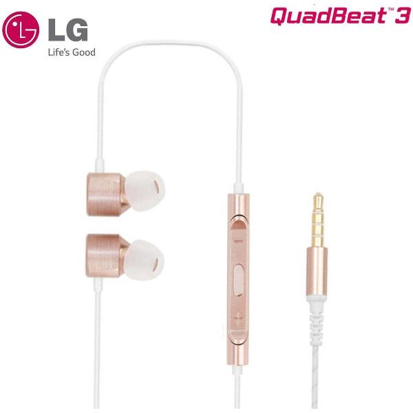 LG Quadbeat 3 In-Ear Stereo Headphones 3.5mm - Goud