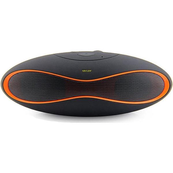 Ninzer® Bluetooth Speaker met micro SD slot, USB poort en radio en ingebouwde microfoon | Zwart