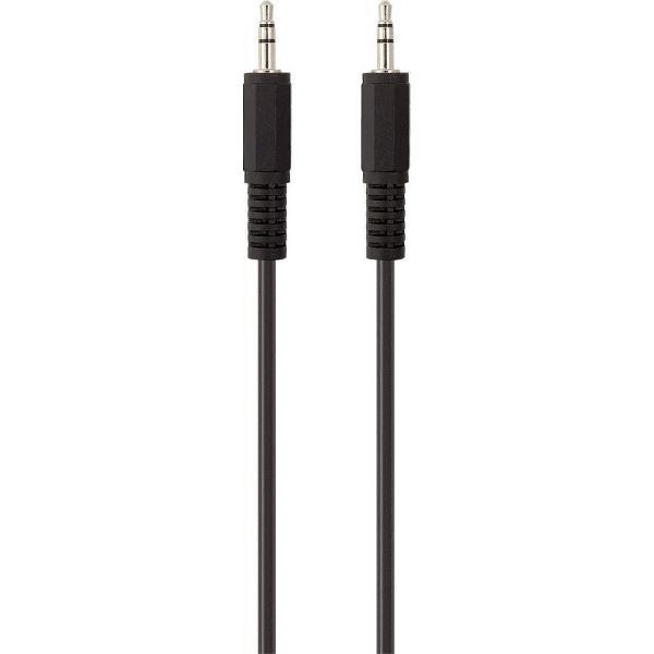 Belkin F3Y111bf2M-P Jackplug Audio Aansluitkabel [1x Jackplug male 3.5 mm - 1x Jackplug male 3.5 mm] 2.00 m Zwart Vergulde steekcontacten