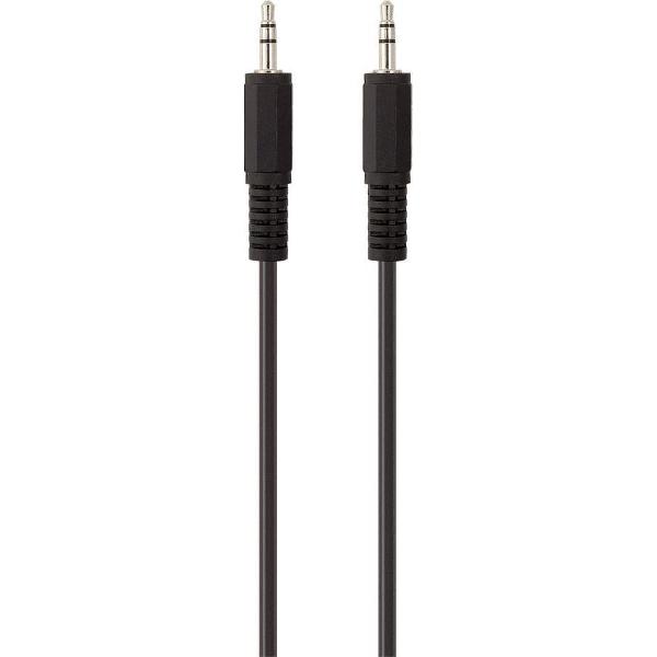 Belkin F3Y111bf2M-P Jackplug Audio Aansluitkabel [1x Jackplug male 3.5 mm - 1x Jackplug male 3.5 mm] 2.00 m Zwart Vergulde steekcontacten