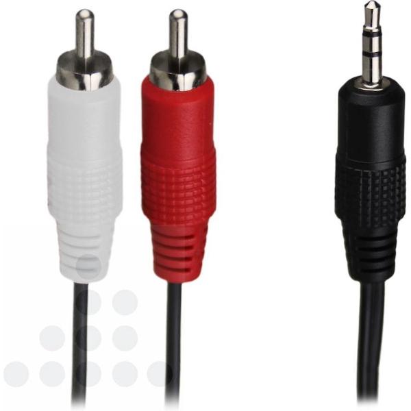 A-dapt Audiokabel 3,5mm stereo - 2 RCA