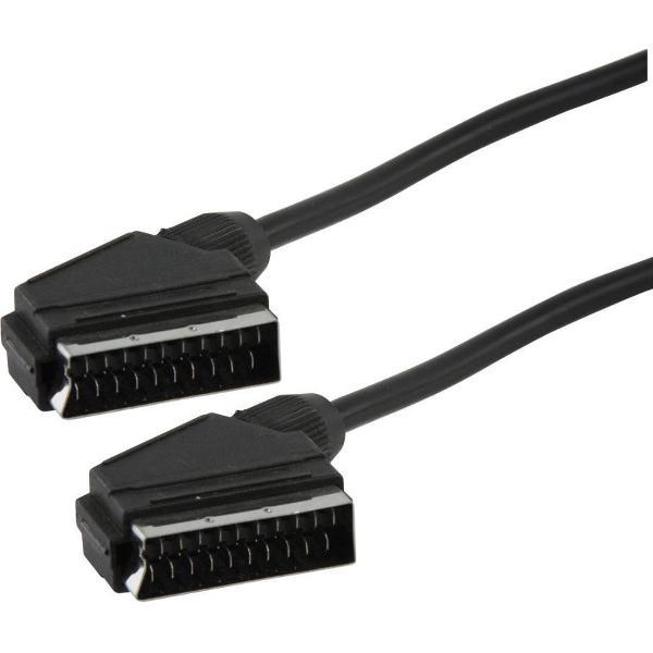HQ Scart/Scart, 1.5m 1.5m SCART (21-pin) SCART (21-pin) Zwart SCART-kabel