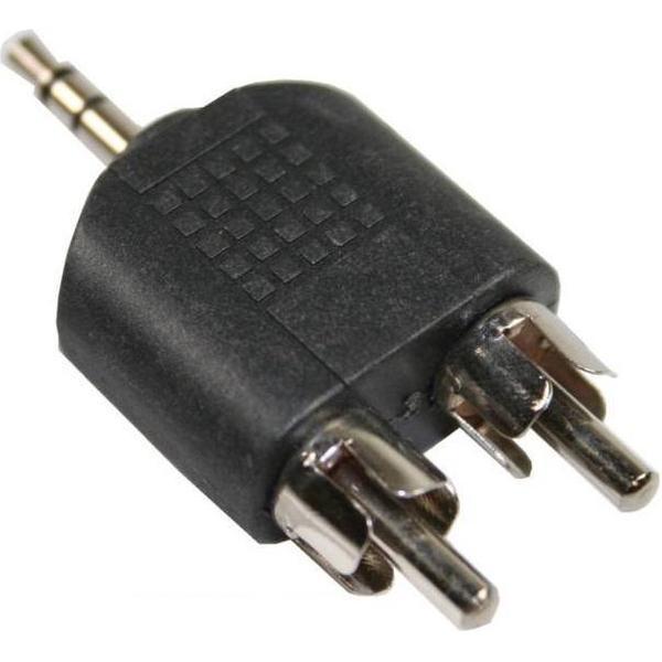 Plug 1 X Jack 3,2 naar 2 X Tulp