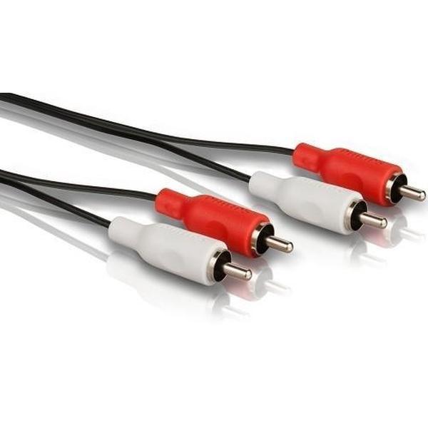 Tulp Audio Kabel 1,8 meter M-M - Zwart