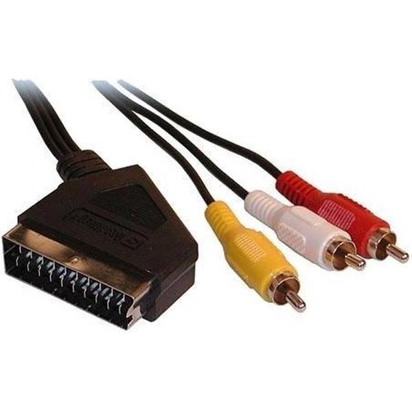 3 x RCA Male to Scart (1.5 meter)