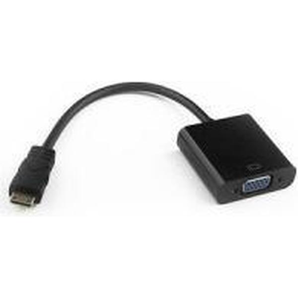 HDMI naar VGA Adapter Zwart (Male / Female) voor PC / HDTV