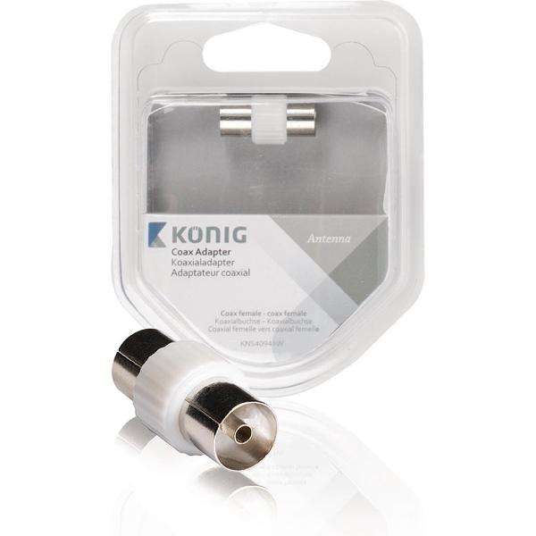 Coax-Adapter Coax Female (IEC) - Coax Female (IEC) Wit