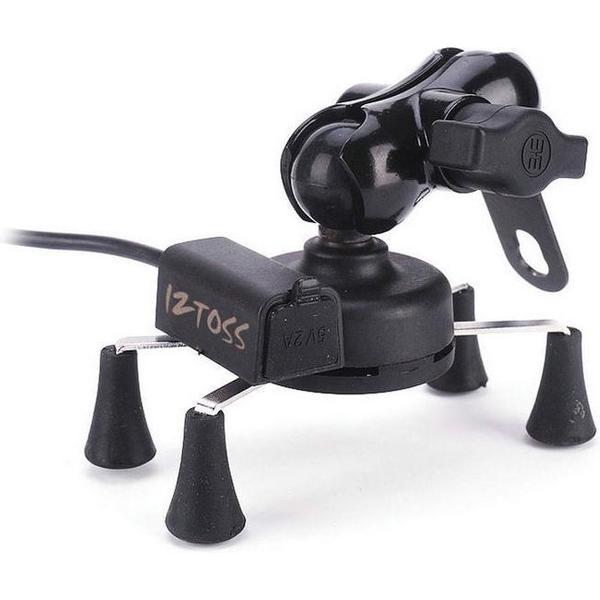 Usb Smartphone oplader X grip voor op het Motor stuur ook voor Elektrische Fiets en scooter