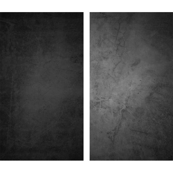 DW4Trading® Vinyl achtergrond dubbelzijdig voor food fotografie marmer zwart