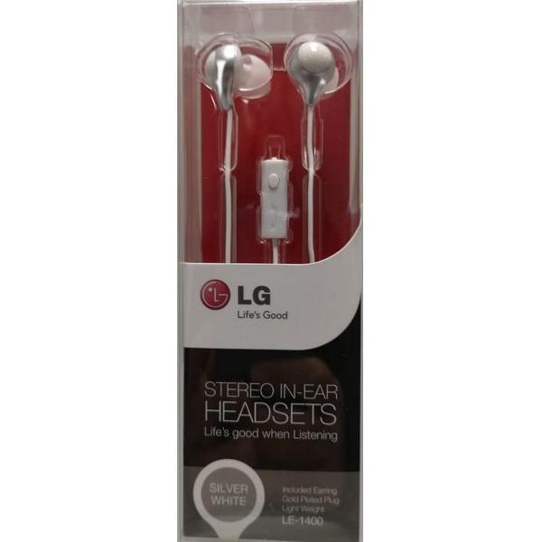 LG - LE-1400 In Ear Stereo Headset 3.5mm - Wit
