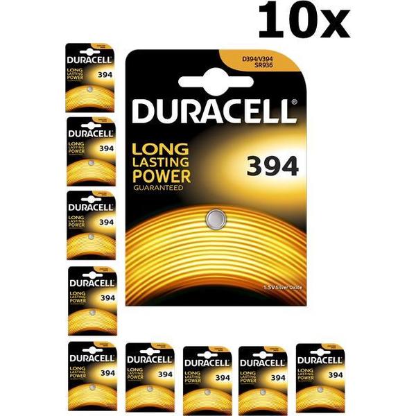 10 Stuks (10 Blister a 1st) Duracell D394 SR936SW 1.5V knoopcel batterij
