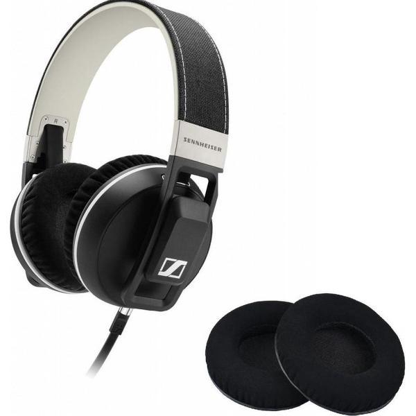 Luxe Oorkussen Set Voor Sennheiser Urbanite XL (Over-Ear) - Vervangende Koptelefoon Earpads - Oor Kussens - Ear Pads - Oorkussens Met Noise Cancelling Memory Foam Binnenlaag - Zwart