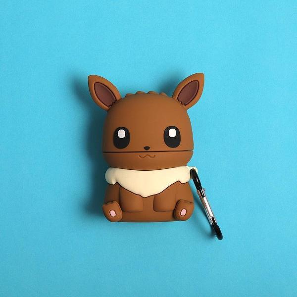 Pokemon Eevee - Airpods hoesje - Geschikt voor Apple Airpods 1 & 2 - Siliconen