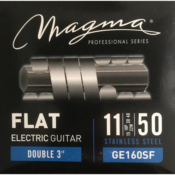 Magma GE160SF prof. snaren voor elektrische gitaar flat wound medium 011-050