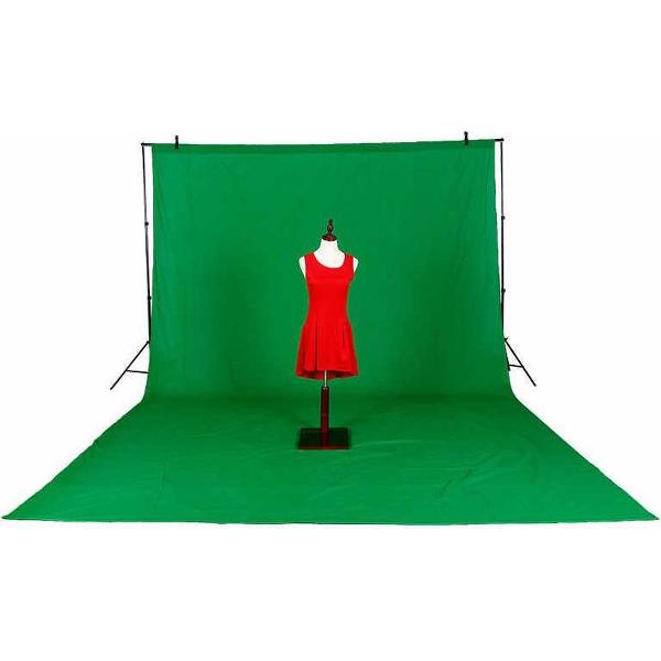 2x3m - Katoen Green Screen / Chroma Key - Achtergronddoek voor foto- en videografie