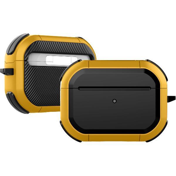 YONO Airpods Pro Hoesje – Armor Hard Case – Geel