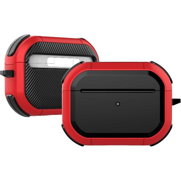 YONO Airpods Pro Hoesje – Armor Hard Case – Rood