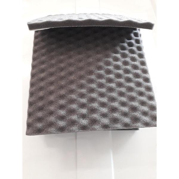 Isowen Geluidsisolatie Wedge zelfklevende noppenschuim (antraciet/grijs) 30x30x2CM, 6 stuks.