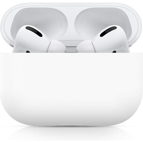 Bee's - Airpods Pro Hoesje Siliconen Case - Wit - Soft Case - Flip Cover - Airpods Pro Case - Airpods Pro