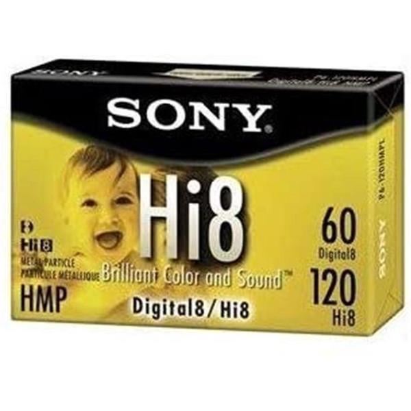Sony Hi8 HMP Brilliant Color and Sound Metal Particle Digital 8 / Hi8 / Video Camcorder Cassette Tapes