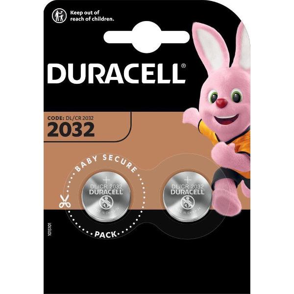 BATTERIJ DURACELL 3V DL / CR / BR / 2032 - 2 stuks