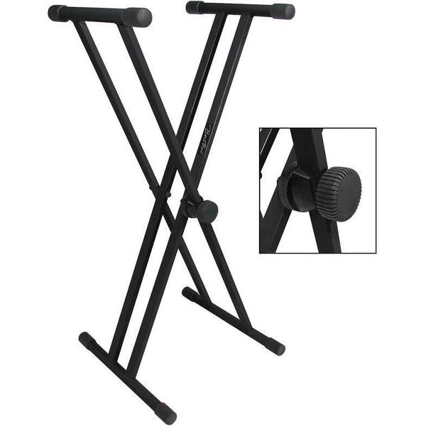 Keyboardstatief XX-model Boston KS-205 Zwart