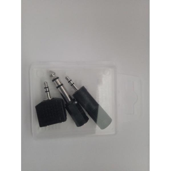 Newtronics Multipack audio adapters, converters, splitter - 6.3mm (v) -> 3.5mm (m), 3.5mm (m) -> 6.3mm (v) en 2x 3.5mm (v) -> 1x 3.5mm (m)