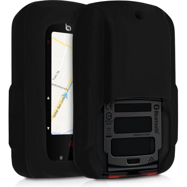 kwmobile hoes voor Bryton Aero 60 - Siliconen beschermhoes voor fietsnavigatie - zwart