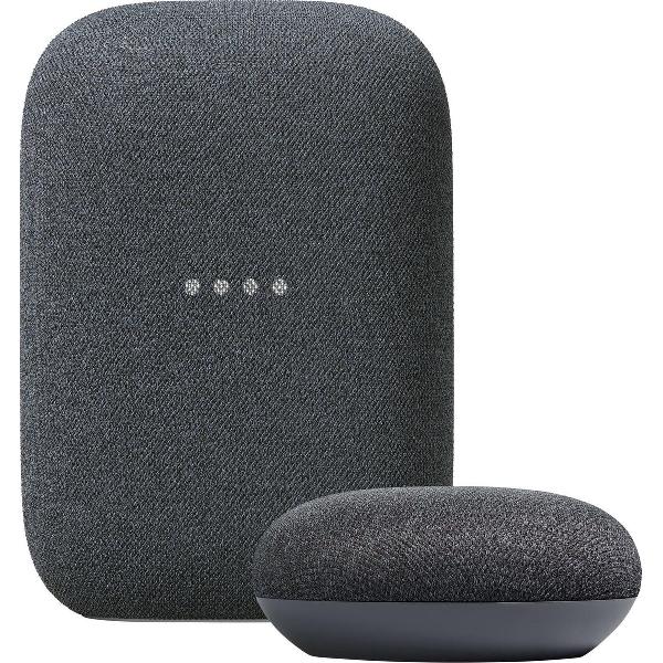 Google Nest Audio + Nest Mini bundel - Charcoal