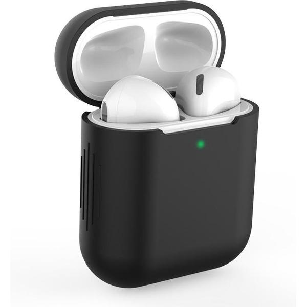 Apple AirPods 1/2 Hoesje - Zwart - Siliconen - Case - Cover - Soft case