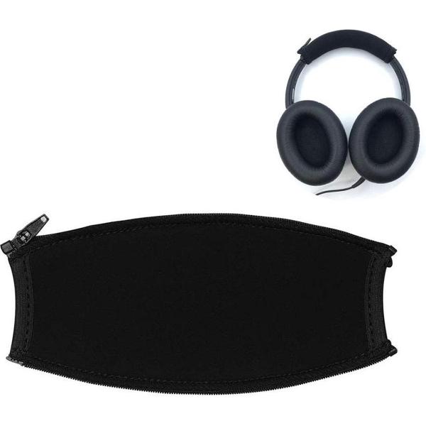 Luxe Vervang Hoofdband Kussen Voor Bose OE1 OE2 QC3 AE2 AE2W AE2i - Headband Cushion - Met Comfortabele Memory Foam Binnenlaag & Handige Rits Sluiting - Zwart