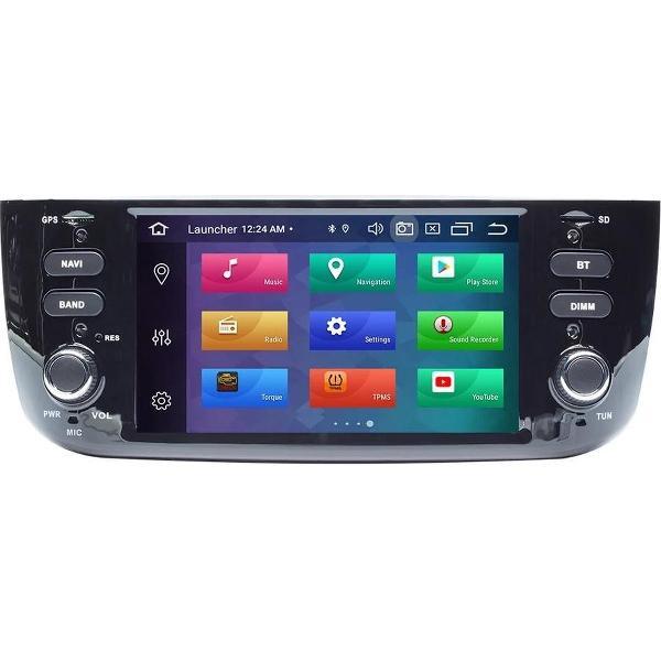 Fiat Grande Punto Linea met ingebouwde CarPlay 2012-2015 Android 10 navigatie en multimediasysteem dvd bluetooth usb wifi 2+16GB