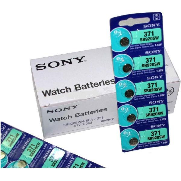 100x Sony SR920SW SR69, 371 Knoopcel Horlogebatterij