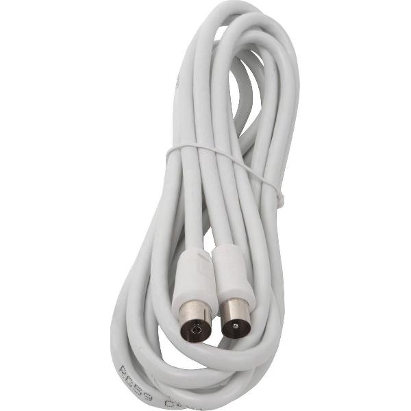 Coax Kabel - Aigi Crito - 3 Meter - Rechte Connectoren - Wit - BES LED