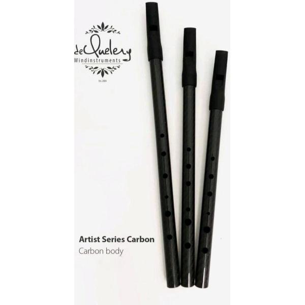 deQuelery Artist-Series High D Tin Whistle - carbon