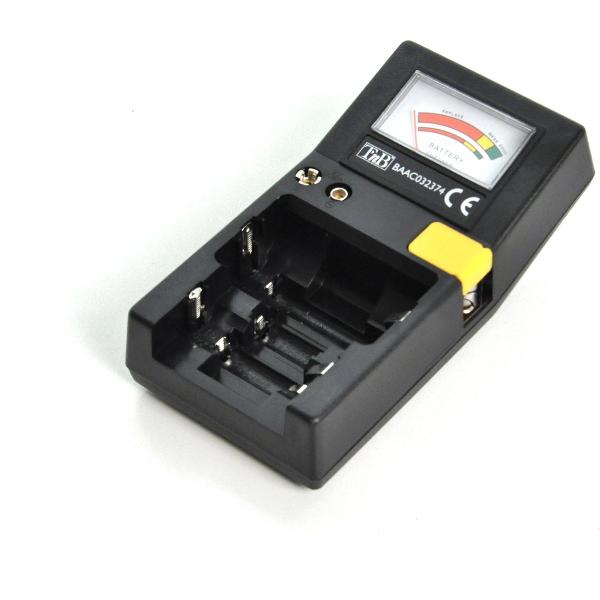 TnB BAAC032374 Batterij Tester AA-AAA-9V-Knoopcel-Microcel-LR3-LR6-CLR14-DLR20, Tafelmodel