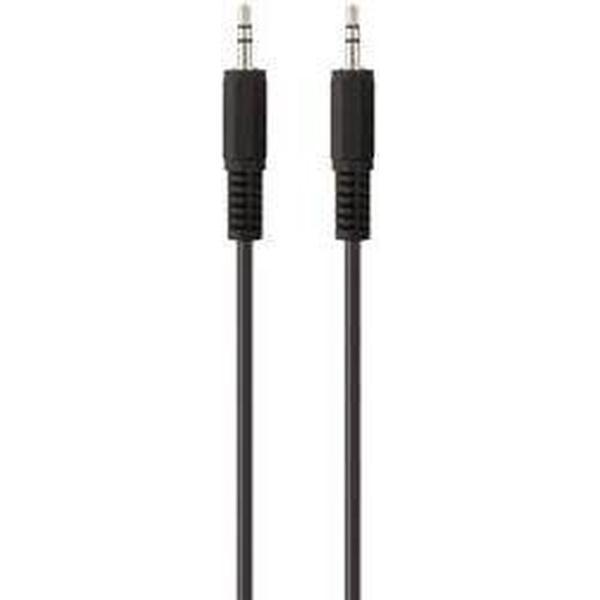 Belkin F3Y111bf1M-P Jackplug Audio Aansluitkabel [1x Jackplug male 3.5 mm - 1x Jackplug male 3.5 mm] 1.00 m Zwart Vergulde steekcontacten